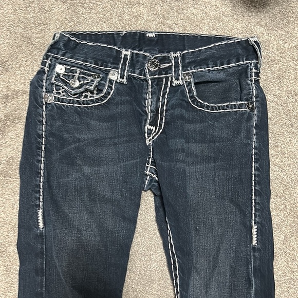 True Religion White Stitch Skinny Jeans - Picture 3 of 5